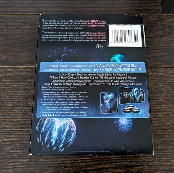 LIKE NEW Avatar Extended Blu-Ray Collector's Edition (3 disc set), James Cameron - Picture 2 of 16